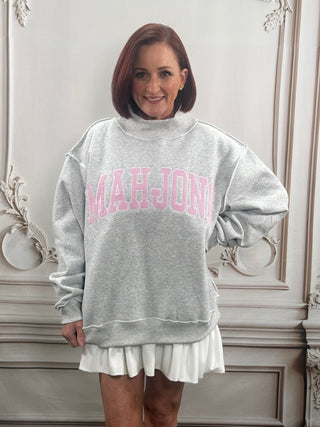 Mahjong Emb H Grey Sweatshirt