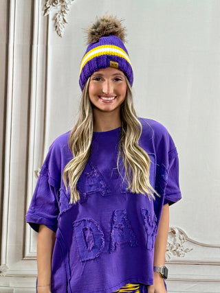 Knit Pom Hat