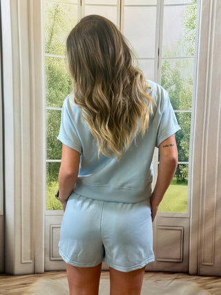 Spring Mist Blue Short Set