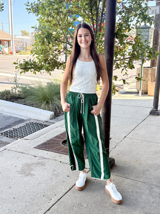 White Stripe Jogger