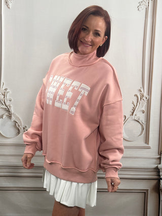 Sweet Graphic Pink Sweatshirt