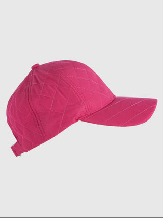 Pink cap on a light gray background