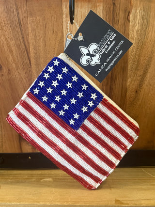 USA Flag Coin Purse