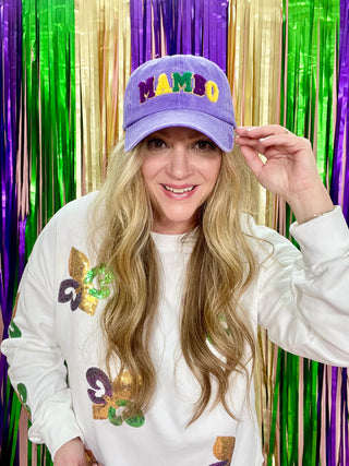 Mardi Gras MAMBO Baseball Cap