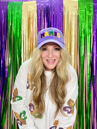 Mardi Gras MAMBO Baseball Cap