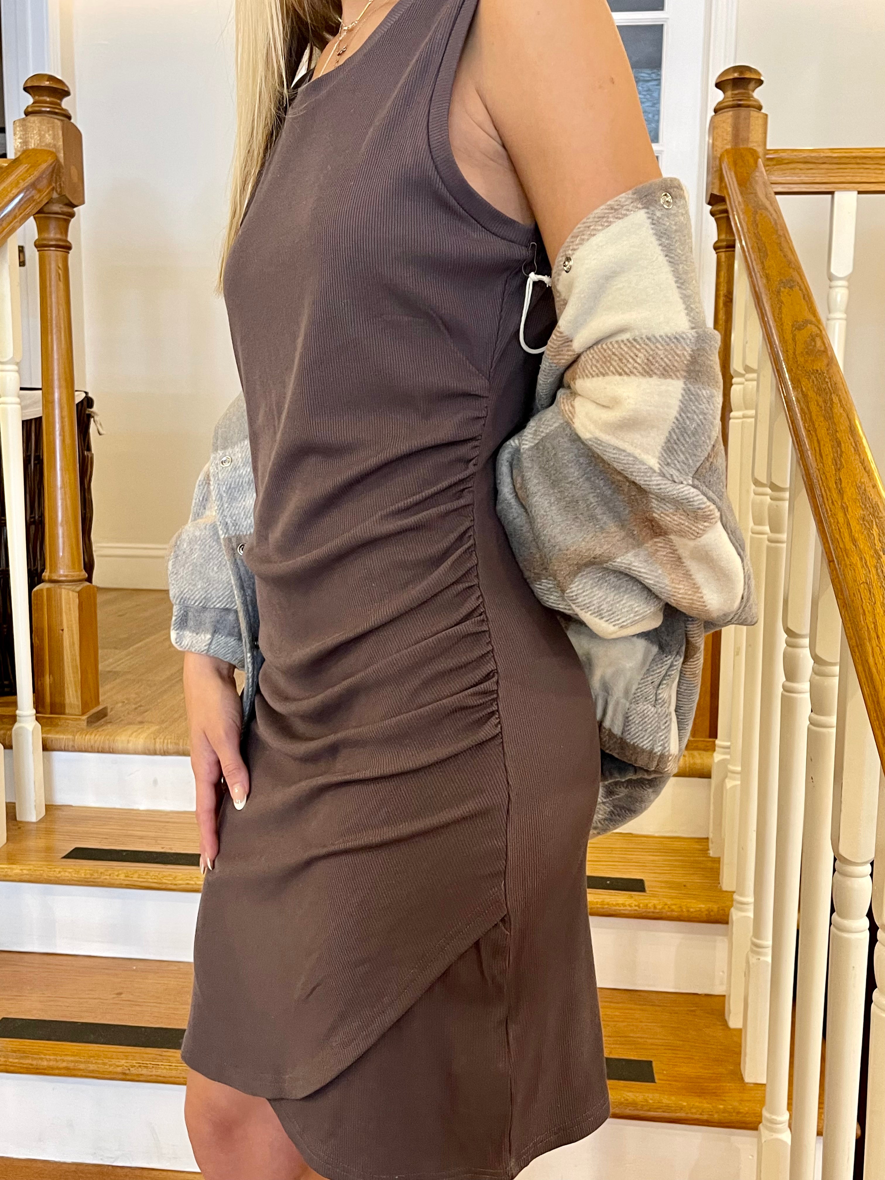 Yulia Dark Grey Dress