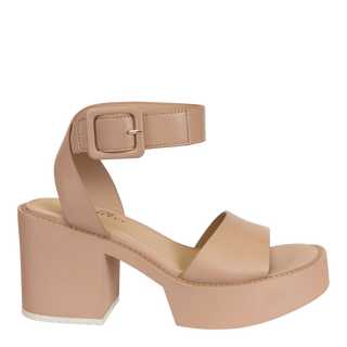 NakedFeet Iconoclast Rosette Heeled Sandals