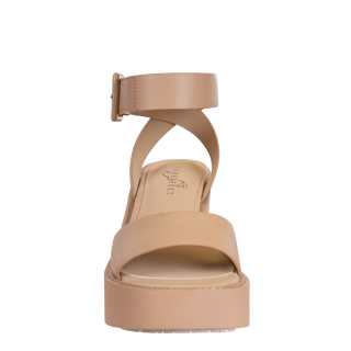 NakedFeet Iconoclast Rosette Heeled Sandals