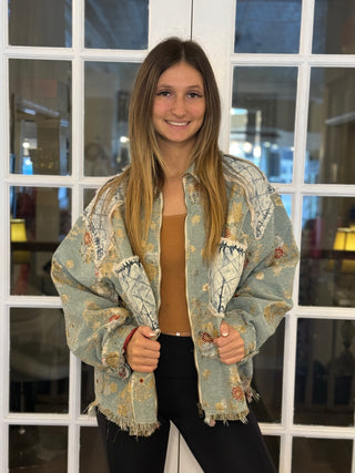 Mint Multi Color Jacket