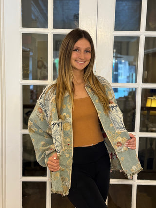 Mint Multi Color Jacket