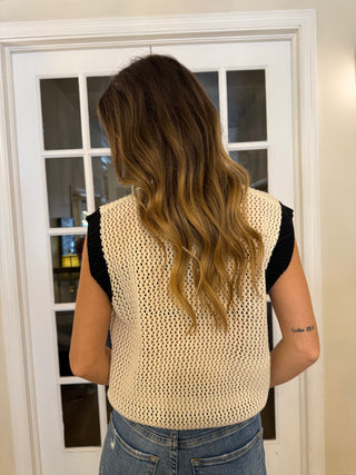 Glitter Football White Vest