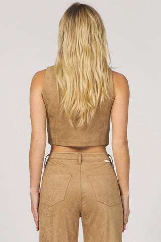 Dear John Drea Toffee Suede Vest