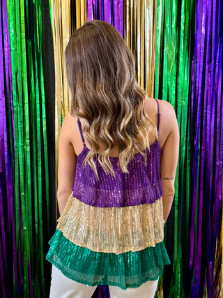 MG Tiered Sequin Top