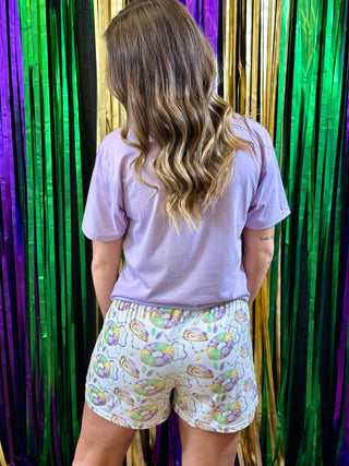 King Cake Sleep Shorts