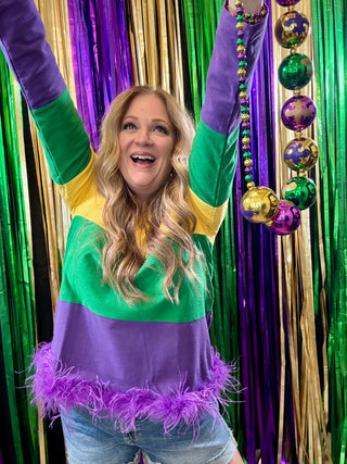 MG CB Feather Hem Top