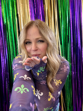 MG Print Sheer Crop Top