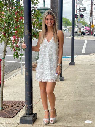 White Floral Dress