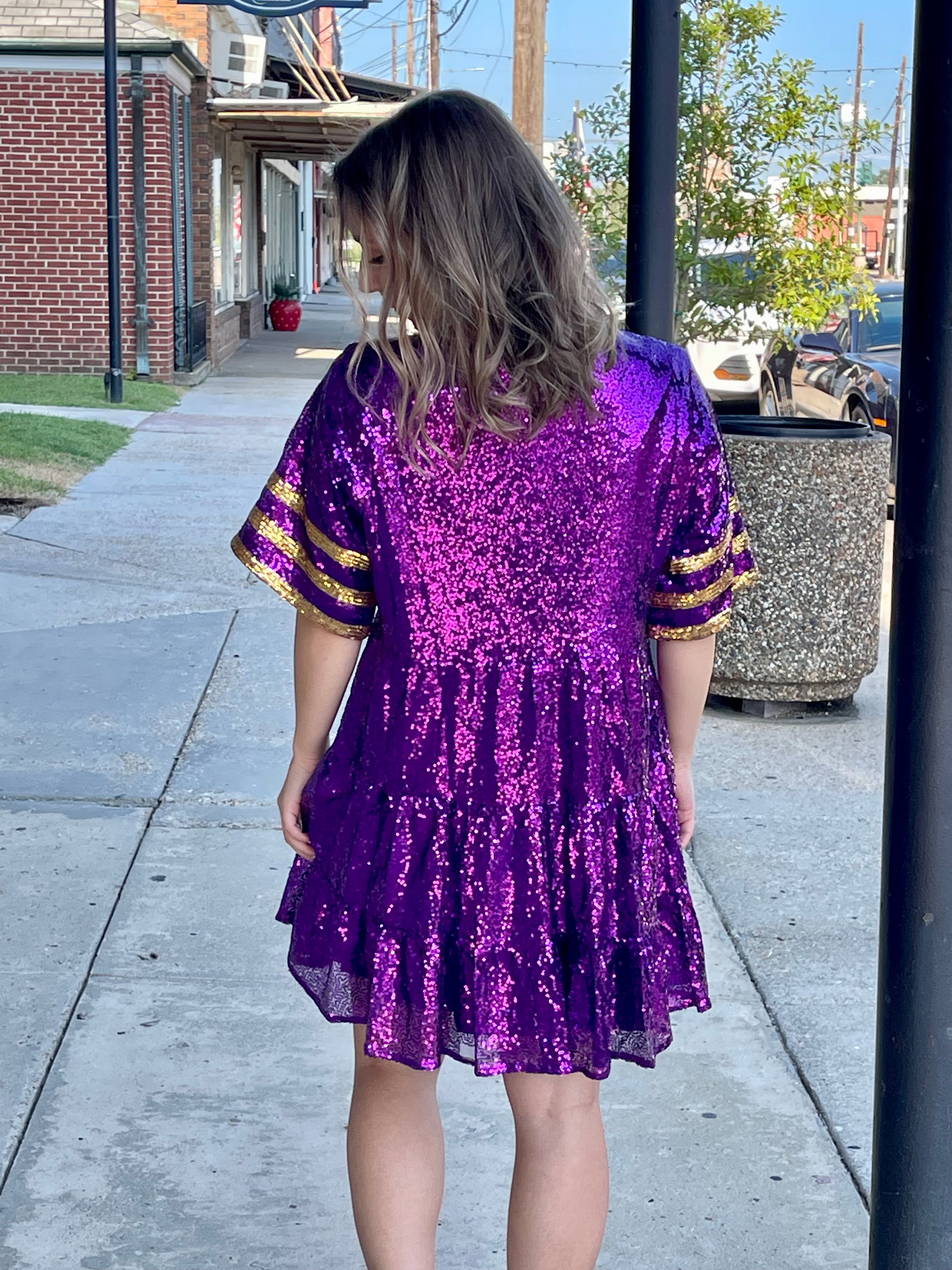Sequin Game Day Dress