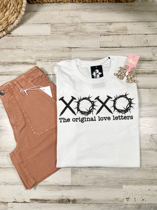 White XOXO Love Tee