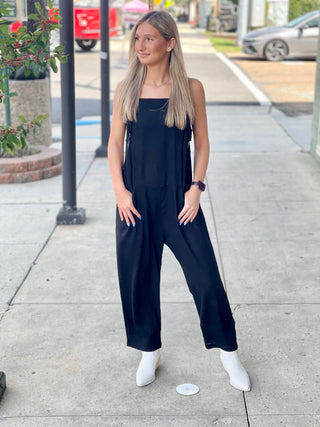 Black Linen Jumpsuit