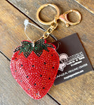 Strawberry Beaded Key