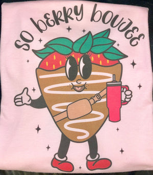 Pink Berry Boujee Tee