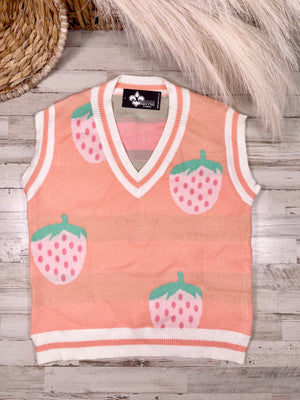 Pink Multi Strawberry Vest