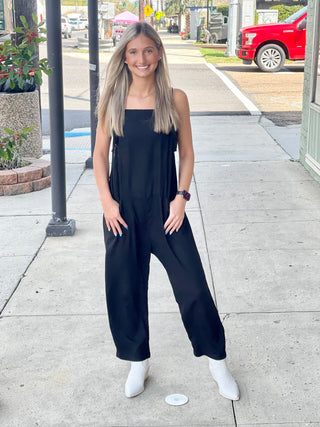 Black Linen Jumpsuit