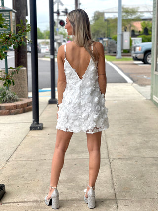 White Floral Dress