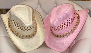 Seashell Band Cowboy/girl Hat