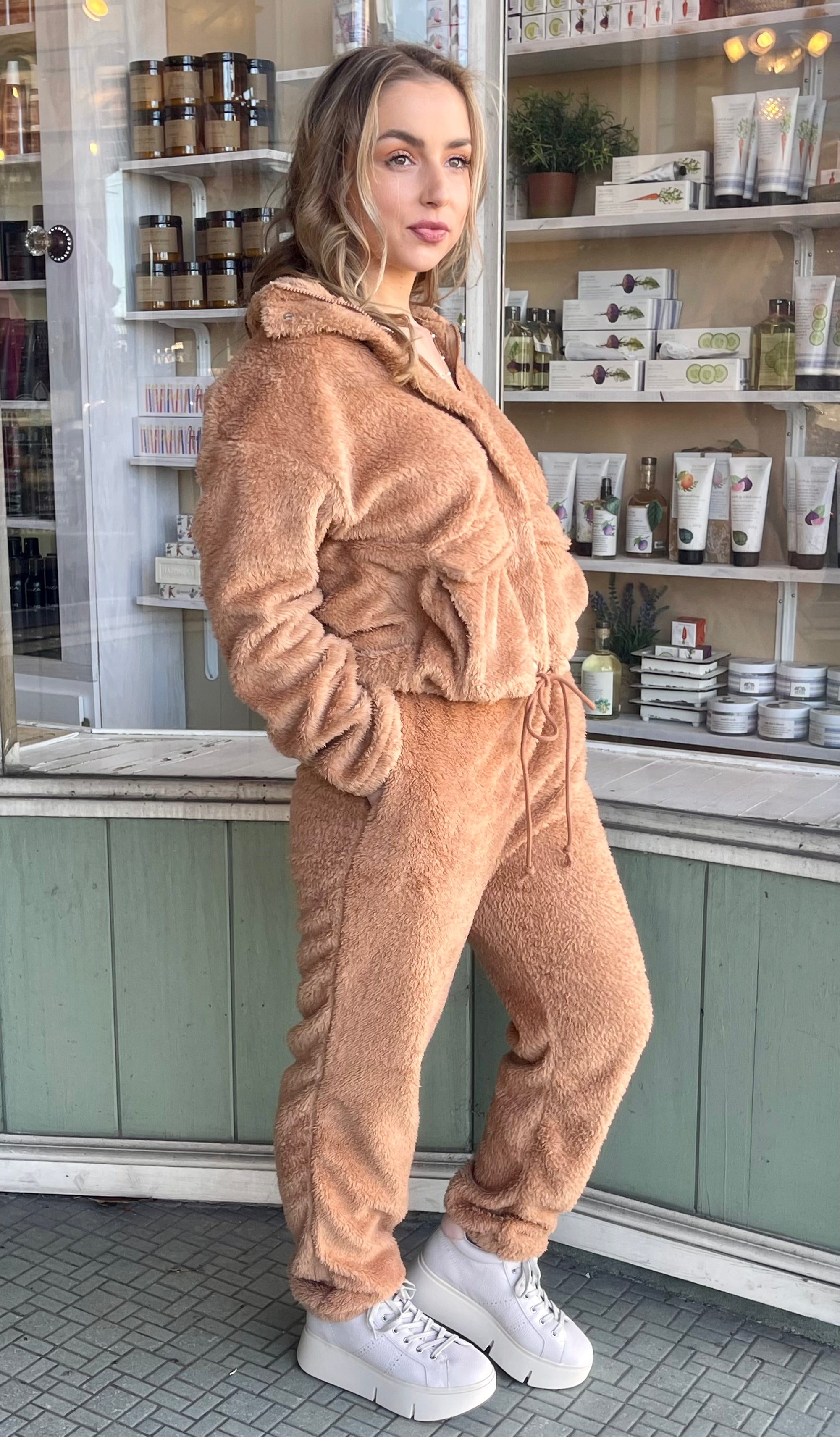 Tan Fleece Jogger