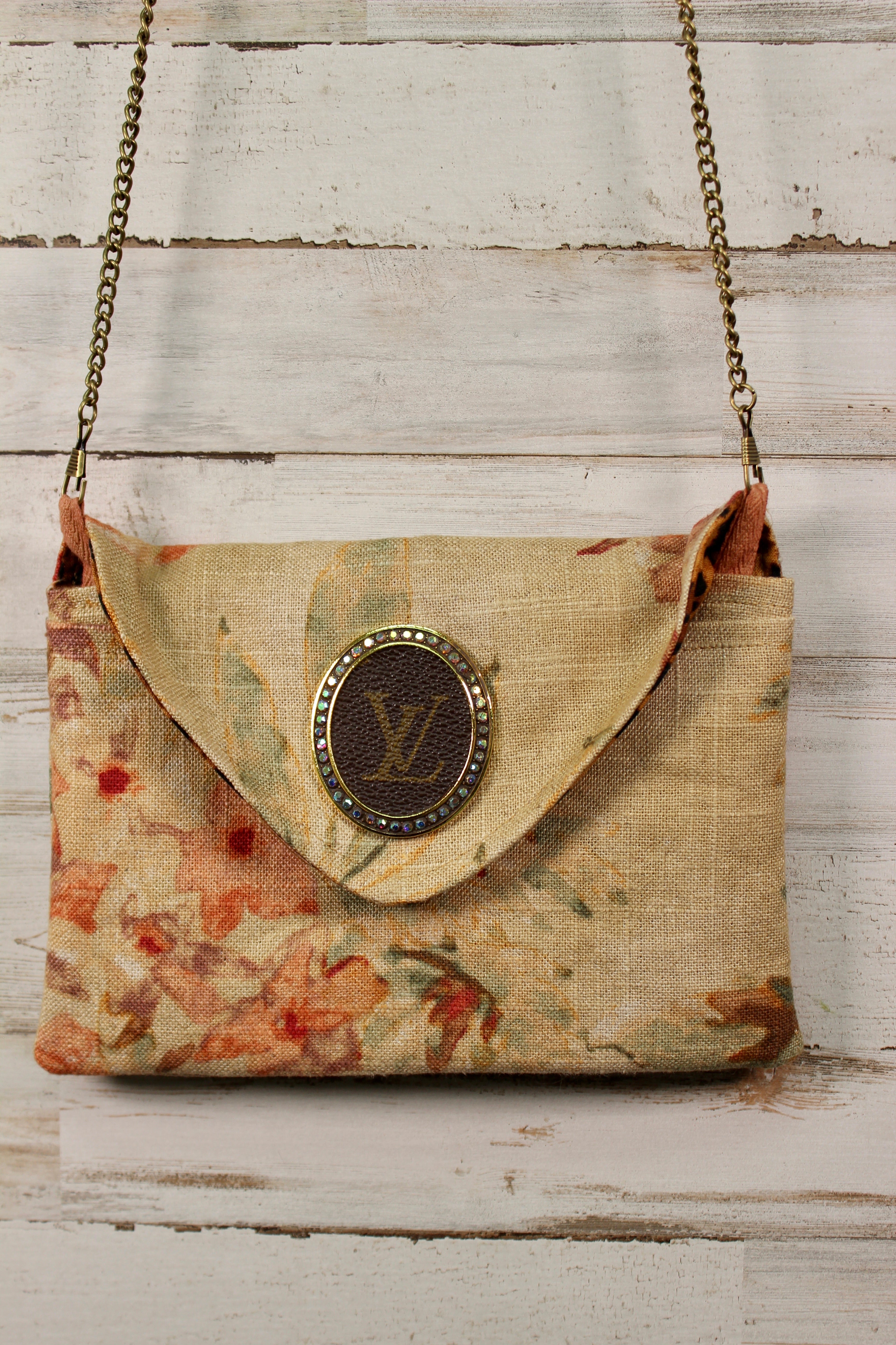 Floral / Leopard Cloth Cross Body
