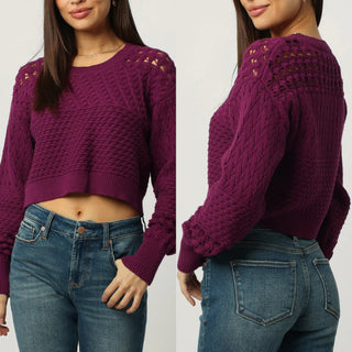 Abigail Dark Orchid Sweater