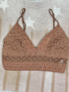 Vintage Mauve Cami Crop Top