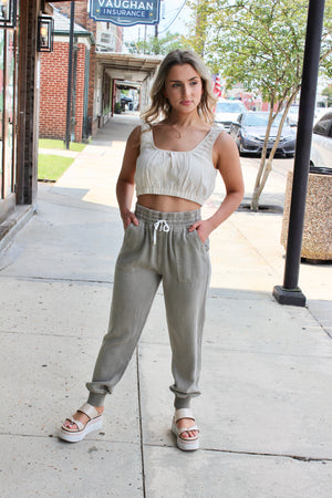 Jacey Soft Olive Jogger