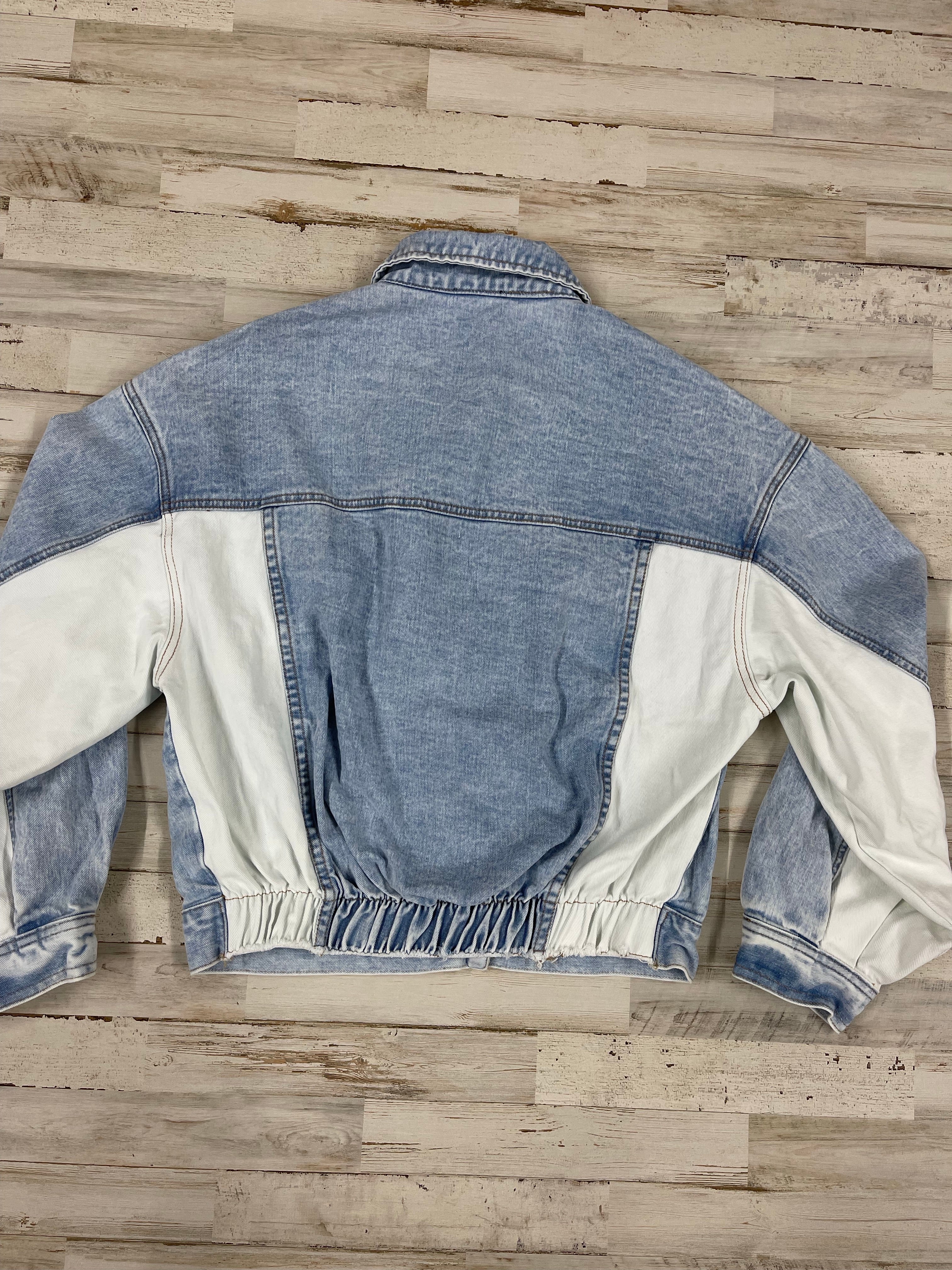 Light Denim Color Block Jacket