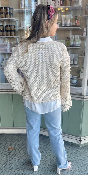 Meryl Vintage Cream Sweater